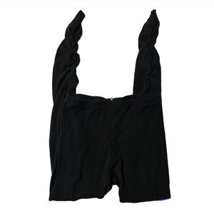 Free People Black Textured Jumpsuit